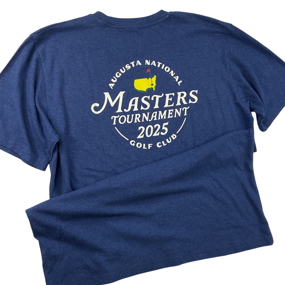 American Needle Masters Shirt Tournament 2025 Augusta National Golf Navy Blue L